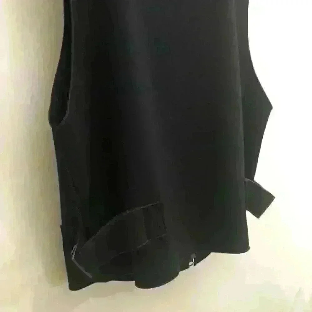Annette Gortz Designer Relaxed Fit Soft Shell Vest Black Size 36 - Picture 7 of 14